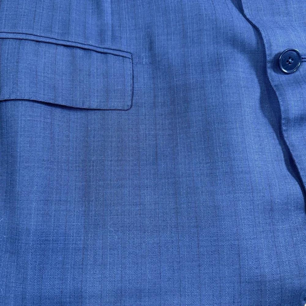 Ermenegildo Zegna Trofeo Mila Fit Blazer 60R 40R Navy Wool‎ Switzerland Luxury